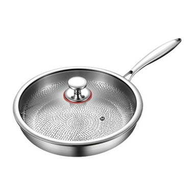 Titanium Hammered Pan Pro with Lid, Titanium Pro Cookware, 2025 New Ultra-Durable Pure Titaniums Non-Stick Frying Pan