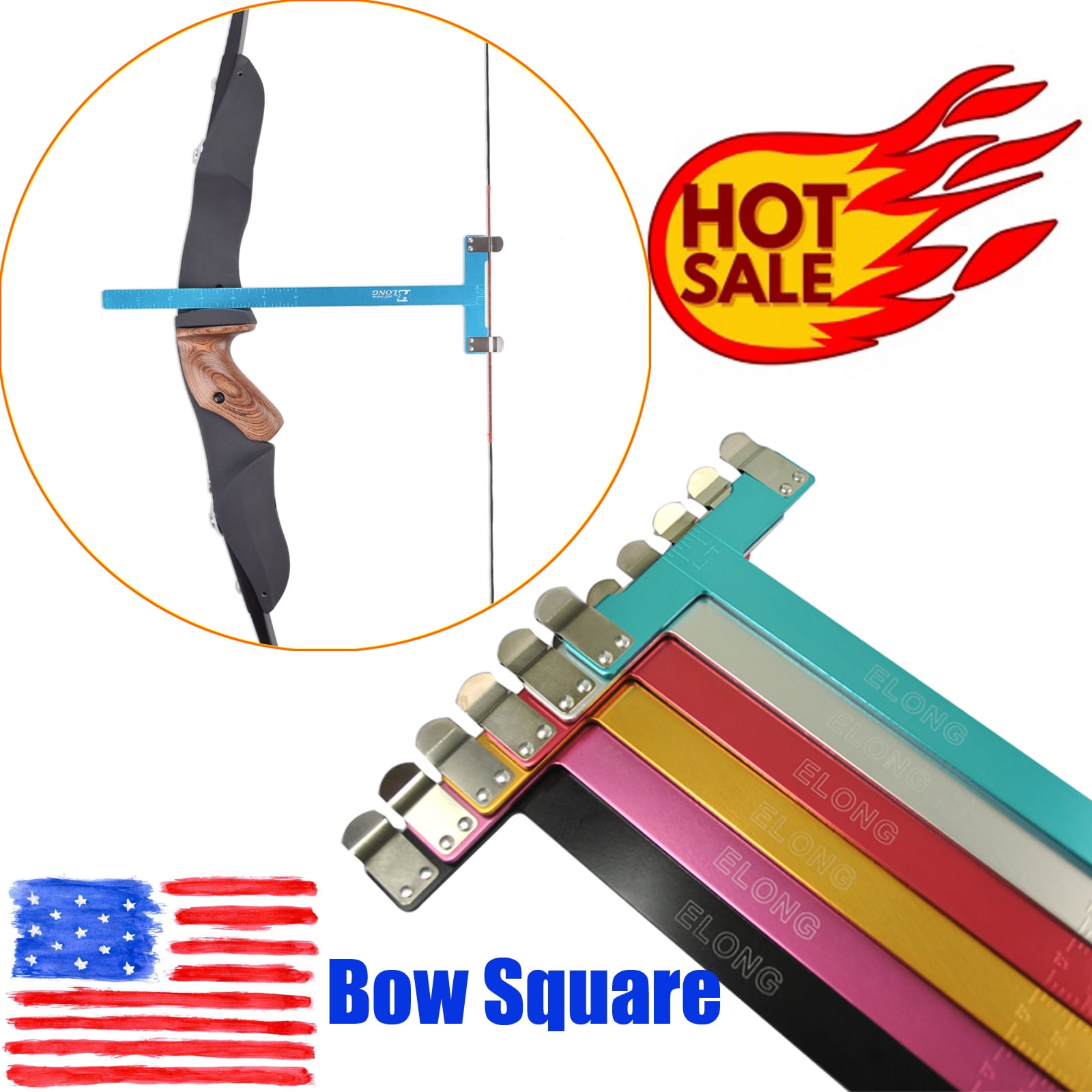 Archery Square Bow Square T Ruler Shape Measurement 12inch for Compound Bow 