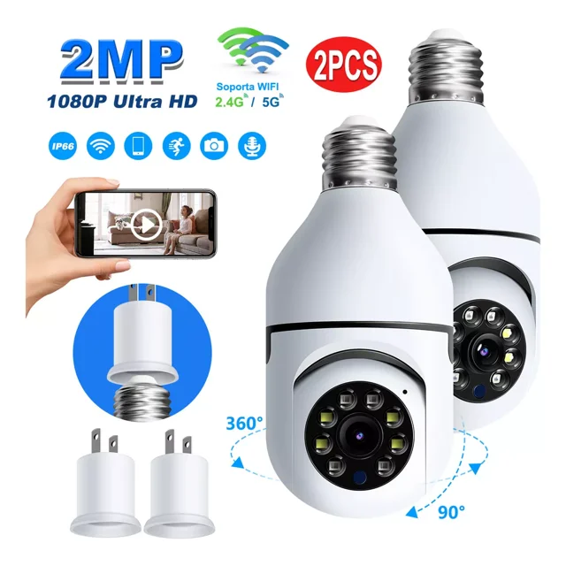 Cámara De Seguridad Glimall MA-CAM2 1080p Wifi Visión Nocturna Audio Bidireccional Detección De Movimiento Ideal Para Interiores Con Alarma Y Conectividad Inalámbrica