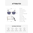 thumbnail image 3 of Retro Metal Men and Women Driving Sun Protection Sunglasses (Color : E, Size : Medium), 3 of 5