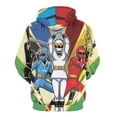 thumbnail image 3 of Power Rangers Unisex Sweatshirts Loose Pullover Sweater Hooded Hoodie 3D Printing Jacket Winter Fall Clothes S, 3 of 7