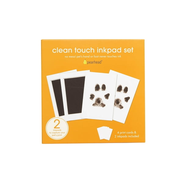 Pearhead Pet Paw Print Clean-Touch Ink Pad and Imprint Cards, Cats