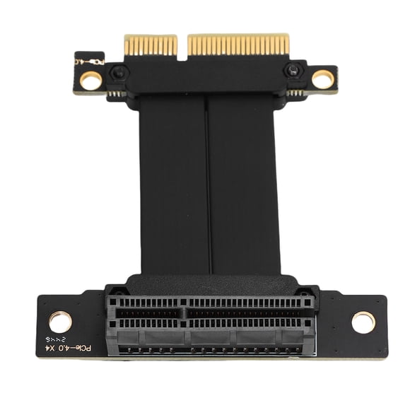 Graphics Card Extension Cable, PCIE 4.0 X4 Riser Cable with 8GB s Data Transfer Rate and 90 Degree Connector, for M.2 WiFi USB Sound Card SSD GPU