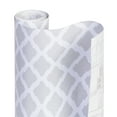 thumbnail image 2 of Smart Design Adhesive Shelf Liner - 18 Inch x 120 Feet Total (Set of 6 Rolls) - Drawer Cabinet Paper - Kitchen - Metro Gray Lattice, 2 of 7