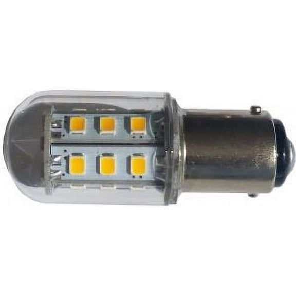 Multipack of THREE (3) of LED 12V Waterproof Super Bright BA15D Clear Cover