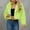 Green, variant on Women's Long Sleeve Open Front Fuzzy Faux Fur Coat Brown S