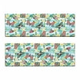 thumbnail image 2 of Botanical Bench Cushion Set of 2, Summer Themed Pattern of Butterflies and Exotic Flowers and Leaves Garden Art, Standard Size Foam Pad and Decorative Cover, Multicolor, by Ambesonne, 2 of 4
