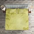 thumbnail image 2 of Ambesonne Asian Themed Quilted Coverlet 3 Pcs, Branch and Birds Motif, King Size, Green, 2 of 2