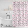 thumbnail image 4 of Pink Spring Floral Waterproof Fabric Shower Curtain,Summer Botanical Elegant Waterproof Fabric Shower Curtain for Bathroom Curtains Bathtubs Hotel Shower Curtains with 12 Hooks Standard 72x72, 4 of 8