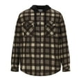 thumbnail image 2 of GaThRRgYP Mens Jackets Big and Tall,Jackets for Women Winter,Men Zipper Casual Hooded Thicken Lattice Long Sleeve With Pocket Jacket Brown L, 2 of 9