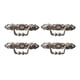 thumbnail image 2 of Vintage Decorative Handles for Cabinets Retro Drawer Ring Pulls Pack of 4, 2 of 10