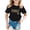 Black, variant on Girls Summer Fashion Crew Neck Short Sleeve Tops Cartoon Animal Cheetah Leopard Print Loose T-Shirts Play Wear Tees