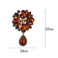 thumbnail image 6 of Ziurtnc Elegant Waterdrop Brooch Sparkling Rhinestones Inlaid Clothes Pin Dress Coat Suit Lapel Badge Wedding Costume Accessories, 6 of 8