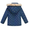 thumbnail image 3 of Girls Puffer Coat Girl Winter Coat with Pocket Zip up Hooded Coat Windproof Warm Child Winter Coat for Kids 2-3 Years, 3 of 7