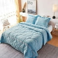 thumbnail image 2 of Kasentex  Comforter Set Reversible Down Alternative Microfiber Soft and Plush Bedding with Sham(s) Queen 3 Piece, 2 of 5