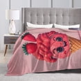 thumbnail image 5 of XMXY Fleece Throw Blanket for Couch, Ice Cream Delicious Lightweight Plush Fuzzy Cozy Soft Bed Blankets and Throws for Sofa, 80"x60" inches, 5 of 8