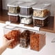thumbnail image 5 of Naiovety Kitchen Food Storage Container Rack Noodle Sealed Holder Shelf Box Seasoning Hanging Wall-mounted Bottle Tank Hanger Almacenamiento y organización del hogar, 5 of 6