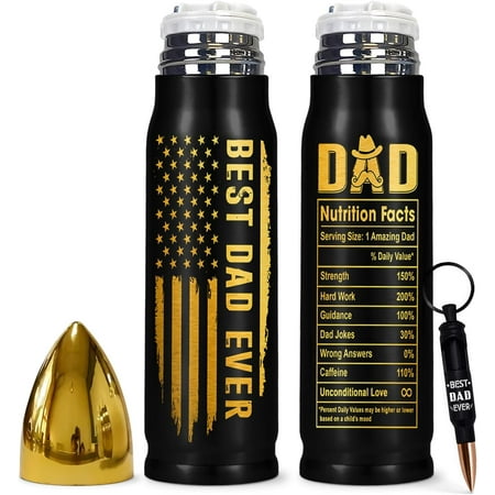 Fathers Day Gift For Dad - Dad Gifts - Birthday Gifts For Dad From Daughter, Son, Kids - Fathers Day Gift Ideas For Father, Husband, New Dad Gifts - Best Dad Gifts Dad Bullet Tumbler 17Oz