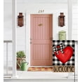 thumbnail image 2 of Rdsfhsp Welcome Love Hearts Garden Flags for Outside Decoration, Valentines Love Hearts with Buffalo Plaid Small Yard Flag, Anniversary Wedding Seasonal Farmhouse Holiday Outdoor Decor 12x18 Inch, 2 of 5