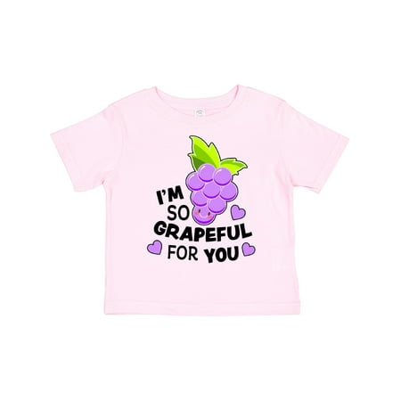 

Inktastic Im So Grapeful for You with Cute Grapes Gift Toddler Boy or Toddler Girl T-Shirt