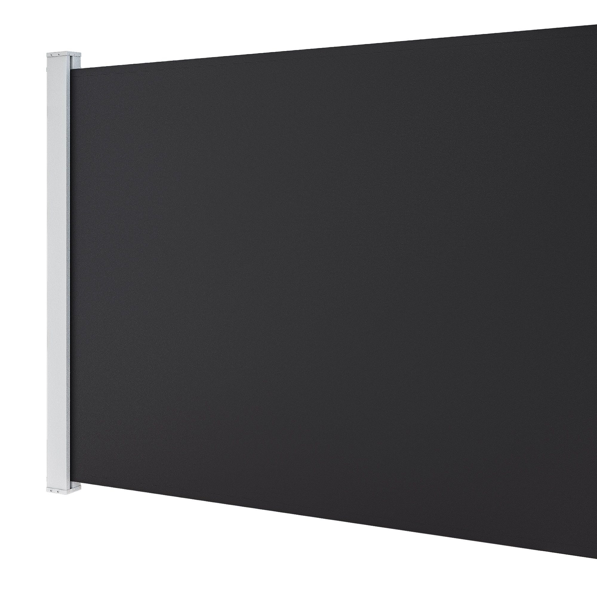 Uforic Retractable Privacy Screen with UV-Resistant Waterproof  for Garden, Deck, Patio (Black)