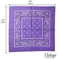 thumbnail image 5 of Motique Accessories 22 Inch Cotton Paisley Bandana, 5 of 6