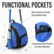 thumbnail image 5 of Mochila de béisbol Tonesport para jóvenes, bolsa para bate, azul rey, 5 of 6