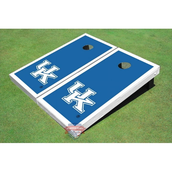 University Of Kentucky Blue Matching Border Cornhole Boards