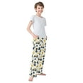 thumbnail image 4 of FORMRS Kids Pajama Pants with Pockets Size 11-12Y Boys Lounge Sleep Bottoms, Yellow Cartoon Truck Pattern, 4 of 8