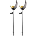 thumbnail image 4 of 2 lámparas solares de luna, impermeables, LED para jardín, decoración de metal para exteriores, farolillos de llama, 4 of 14