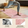 thumbnail image 4 of Pink Gold Marble Pattern Hot Yoga Mat Towel Non Slip for Hot Yoga - Quick-Drying Yoga Mat Cover with 4 Corner Pockets with Travel Bag - Hot Yoga Towel Non Slip Grip Moisture Wicking Sweat 70"x26", 4 of 6