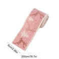 thumbnail image 3 of YIKA Christmas Snow Ribbon Car Christmas Tree Holiday Decoration Ribbon Gift Christmas Decorations Pink, 3 of 6
