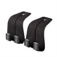 thumbnail image 1 of 2 Uds. Gancho Doble para Respaldo de Asiento de Coche, Gancho para Respaldo de Asiento Personalizado para Accesorios de Vehículos, Colgador de Gancho de Metal Interior Negro, 1 of 5