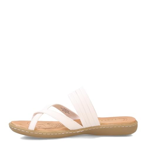 b.o.c. Womens Solid Alisha Sandals 9 White