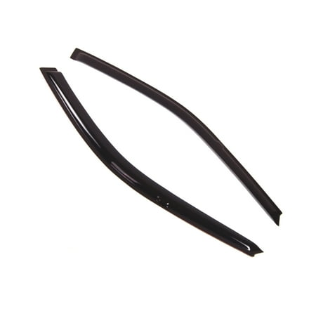 TuningPros DGWV-217 Outside Mount Window Visor Deflector Rain Guard Smoke Tinted 2 Pcs Set For 1992-1995 Honda Civic Coupe/Hatchback