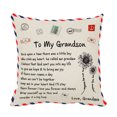 thumbnail image 1 of Toystoory Funda de almohada de piel de melocotón con letras de 45x45cm, diseño personalizado, funda de almohada decorativa, funda de cojín para el Decoración del hogar GM a nieto Toystoory HA002997-13, 1 of 6