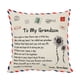 thumbnail image 1 of Naiovety Funda de almohada de piel de melocotón con letras de 45x45cm, diseño personalizado, funda de almohada decorativa, funda de cojín para el Decoración del hogar GM a nieto Naiovety HA002997-13, 1 of 1