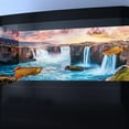 thumbnail image 2 of Natural Landscape Waterfall Aquarium Background, Art Natural Landscape Theme Fish Tank Background, Crawling Terrarium Background with 8 EVA Double-Sided Tape, 48X20IN, 2 of 5