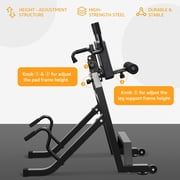 FiitDavz Metal Spine Decompression Roman Chair Hyperextension Bench Adjustable, 350lb Capacity, 1-Count
