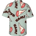 thumbnail image 2 of Space Afro Girl Mens Hawaiian Shirt Short Sleeve Casual Button Up Tropical Summer Beach Shirt, 2 of 9