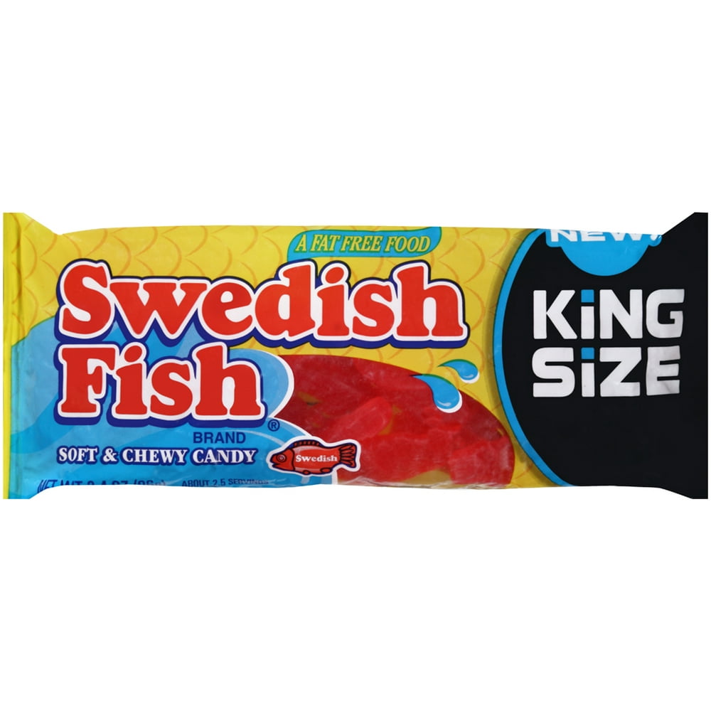 Swedish Fish Soft & Chewy Candy, Original, 3.4 Oz, 18 Ct