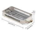 thumbnail image 6 of 2-in-1 Electric Grill & Griddle | 1500W Indoor Outdoor Grill with Non-Stick Plates, Grill Mesh, Temp Control, Dishwasher Safe | Smokeless Electric BBQ & Frying Pan, Holiday Gift, 6 of 16