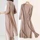 thumbnail image 2 of Ropa de protección solar tejida de verano para mujer, cárdigan largo con abertura lateral de manga larga, chal fino para mujer, prendas de vestir exteriores, 2 of 5