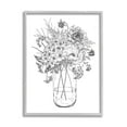 thumbnail image 4 of Stupell Industries Detailed Varied Flower Bouquet Blossoming Wildflower Blooms Graphic Art Gray Framed Art Print Wall Art, Design by Lettered and Lined, 4 of 5