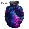 thumbnail image 3 of Sudadera con capucha divertida de manga larga con estampado 3D de arte abstracto colorido para hombres y mujeres, sudadera holgada de talla grande, 3 of 5