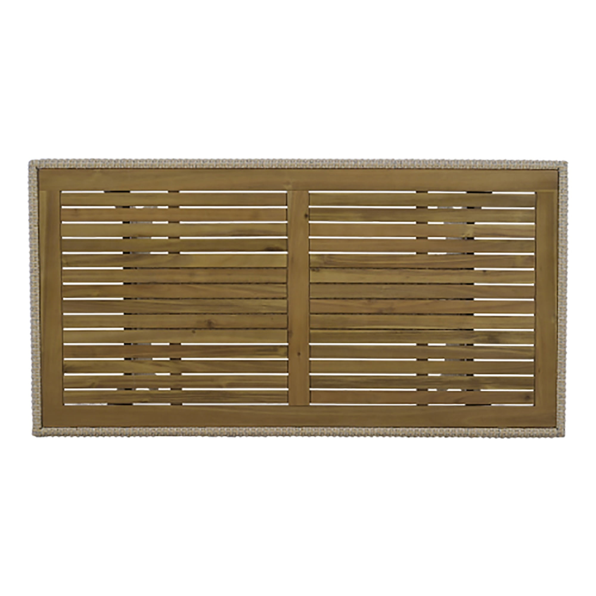 Kadyn All Weather PE Rattan Dining Set , Outdoor Patio 7-Piece Dining Table Set with Wood Tabletop and Cushions for 6 White