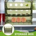 thumbnail image 2 of Soporte de huevo Multi cuadrícula Bandeja de huevo Gran capacidad Refrigerador de huevos Bandeja Flip Huevos Caja de almacenamiento, 2 of 6