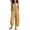 AJ10-Yellow, variant on VV AVEORS Wide Leg Jumpsuits For Women Sleeveless Half Button Up Stand Collared Linen Jumpsuits Loose Casual Long Overall With Pockets White 2XL