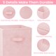 thumbnail image 4 of Storage Cubes Criusia, tela resistente, 28 cm, paquete de 8 unidades, color rosa, 4 of 8