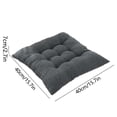thumbnail image 3 of EARKITY Chair Pads, Chair Cushions, Square Chair Pads, Indoor Seat Cushions, Soft Thicken Seat Pads, Ultra Soft Warm Floor Cushion for Kitchen Dining Office Chair, 3 of 5